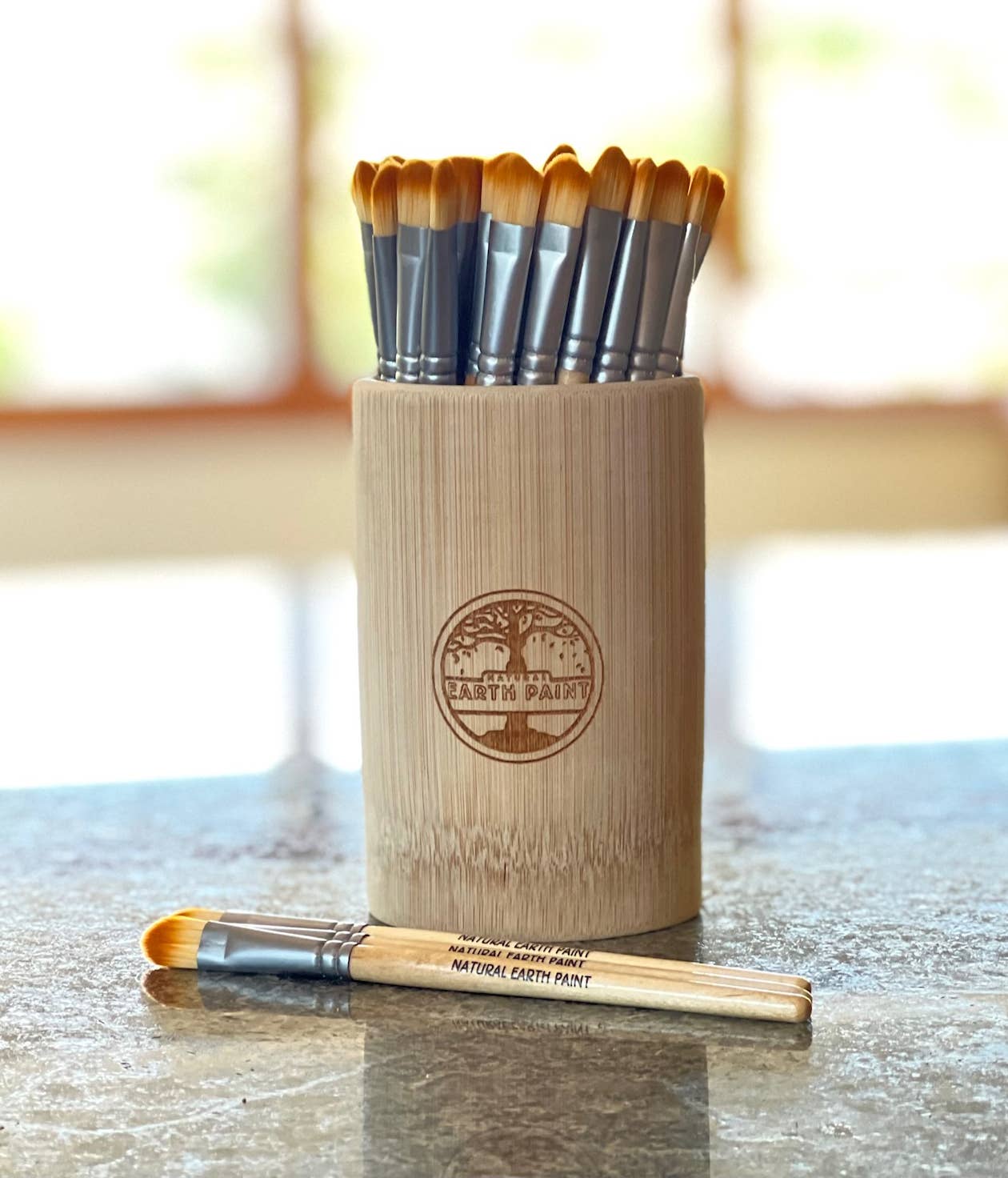 30 Bamboo Paint Brushes