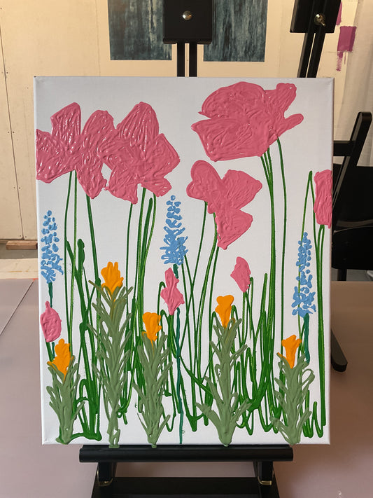 May 4th Floral Mixed Media Painting Workshop